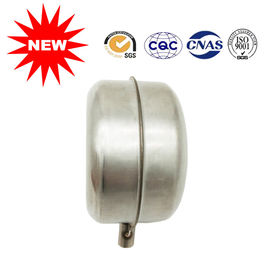 Stainless Steel Metal Float 316L / 304 Thread Metal Flat Float Ball In Silver