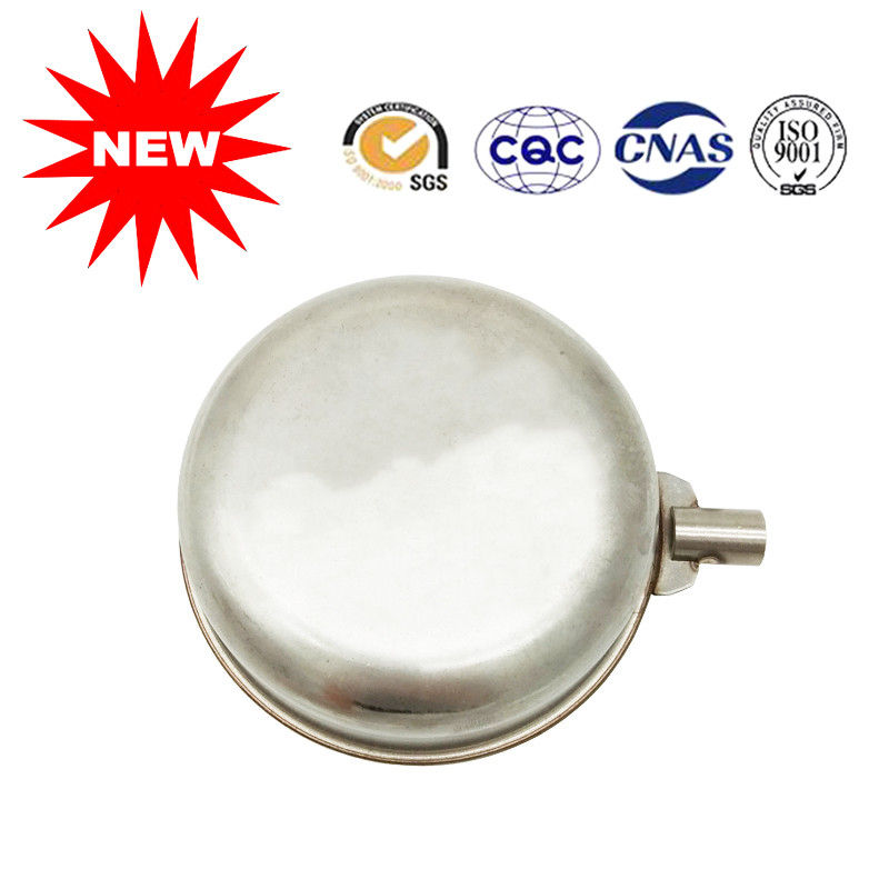 Stainless Steel Metal Float 316L / 304 Thread Metal Flat Float Ball In Silver